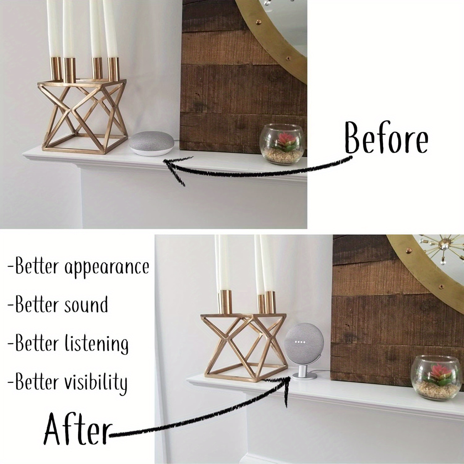 حامل عرض صغير للسماعة الذكية،  - مراجعة Google Speaker Nest Audio وسعره